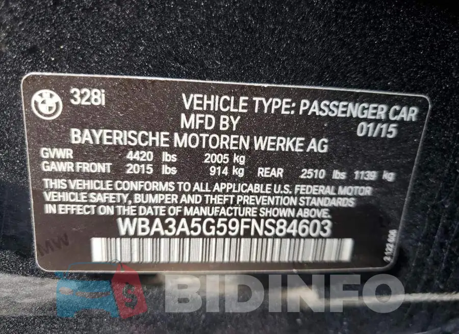 WBA3A5G59FNS84603 Photo# 12