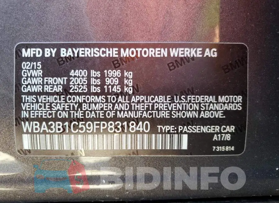 WBA3B1C59FP831840 Photo# 12