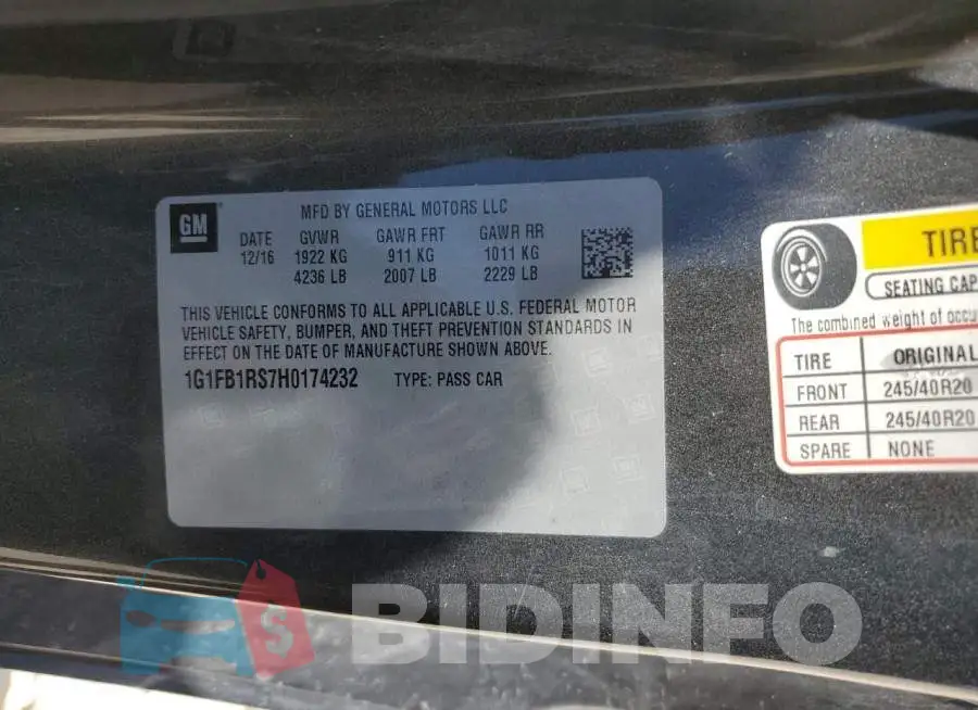 1G1FB1RS7H0174232 Photo# 12