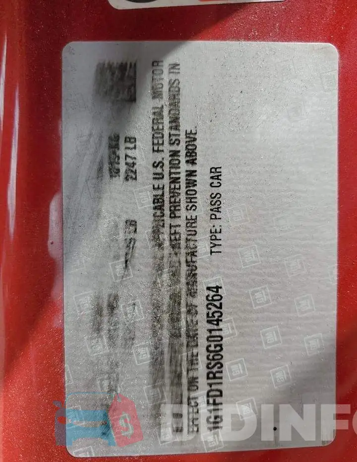 1G1FD1RS6G0145264 Photo# 12