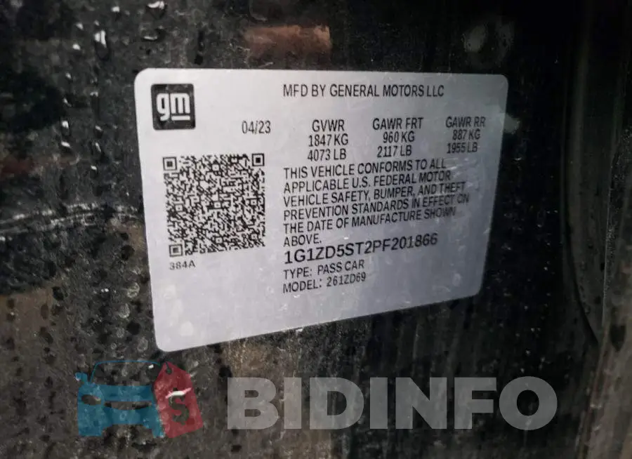 1G1ZD5ST2PF201866 Photo# 12