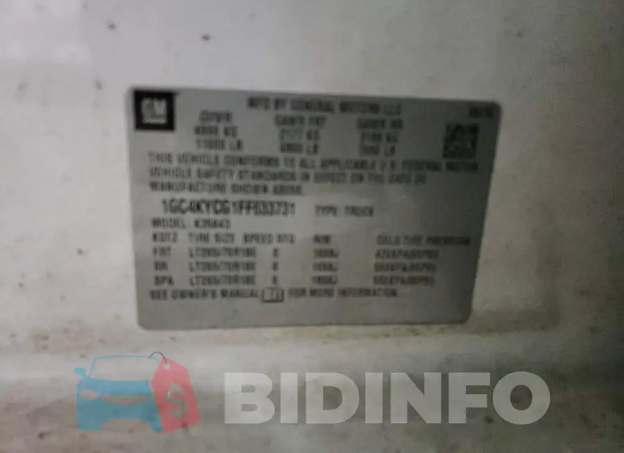 1GC4KYCG1FF633731 Photo# 12