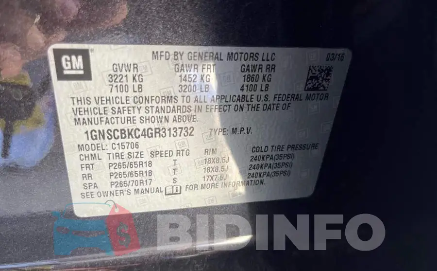 1GNSCBKC4GR313732 Photo# 10