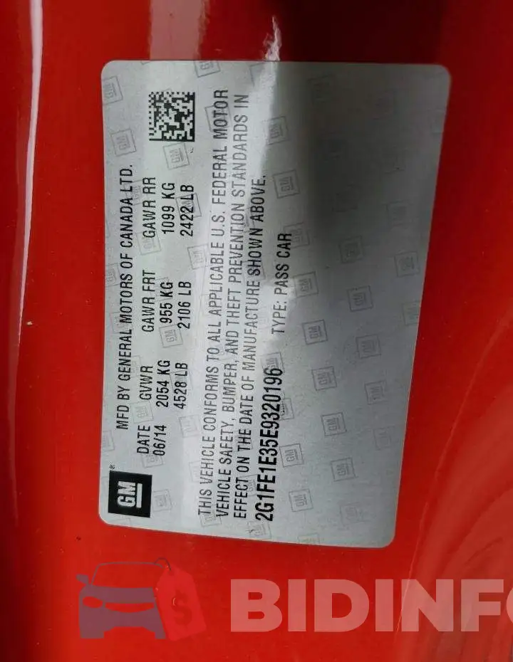 2G1FE1E35E9320196 Photo# 12