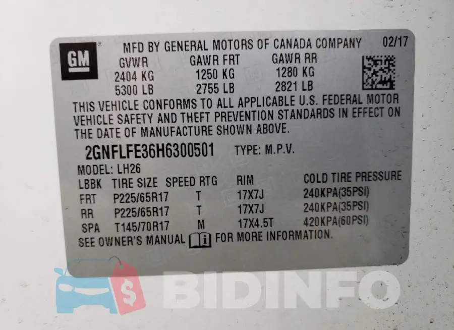 2GNFLFE36H6300501 Photo# 14