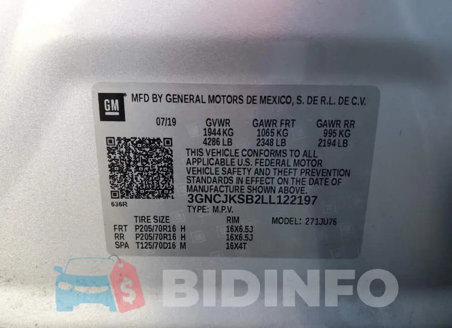 3GNCJKSB2LL122197 Photo# 12