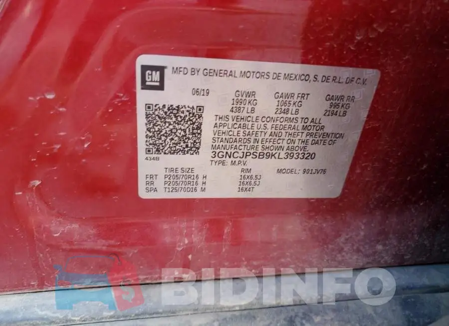 3GNCJPSB9KL393320 Photo# 13
