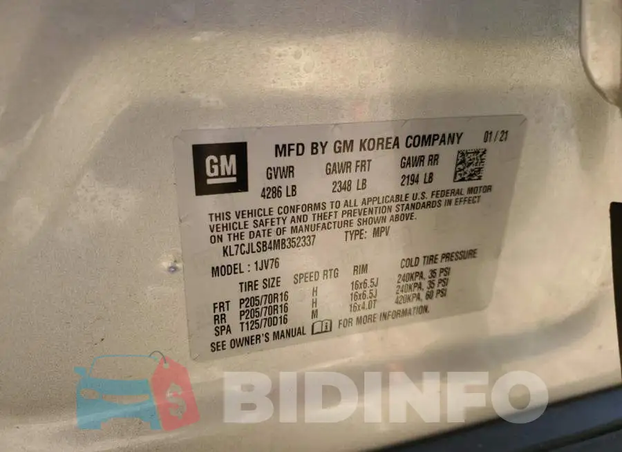 KL7CJLSB4MB352337 Photo# 14