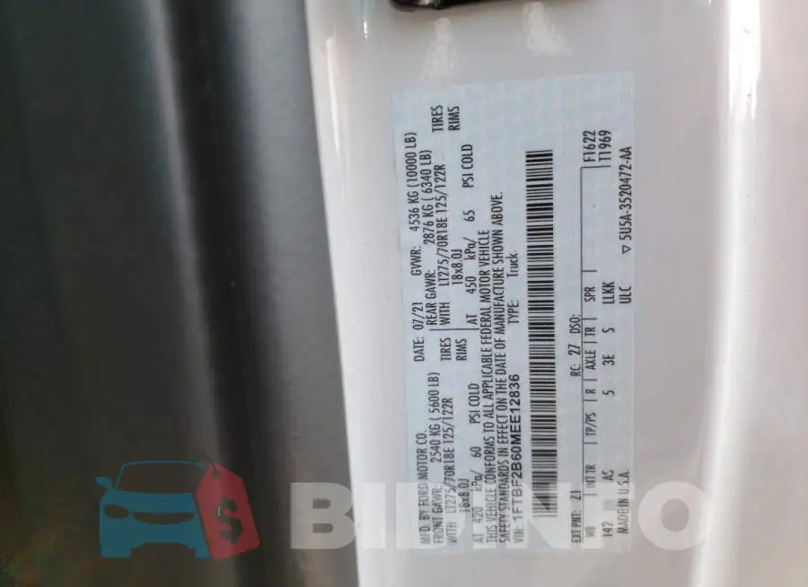 1FTBF2B60MEE12836 Photo# 12