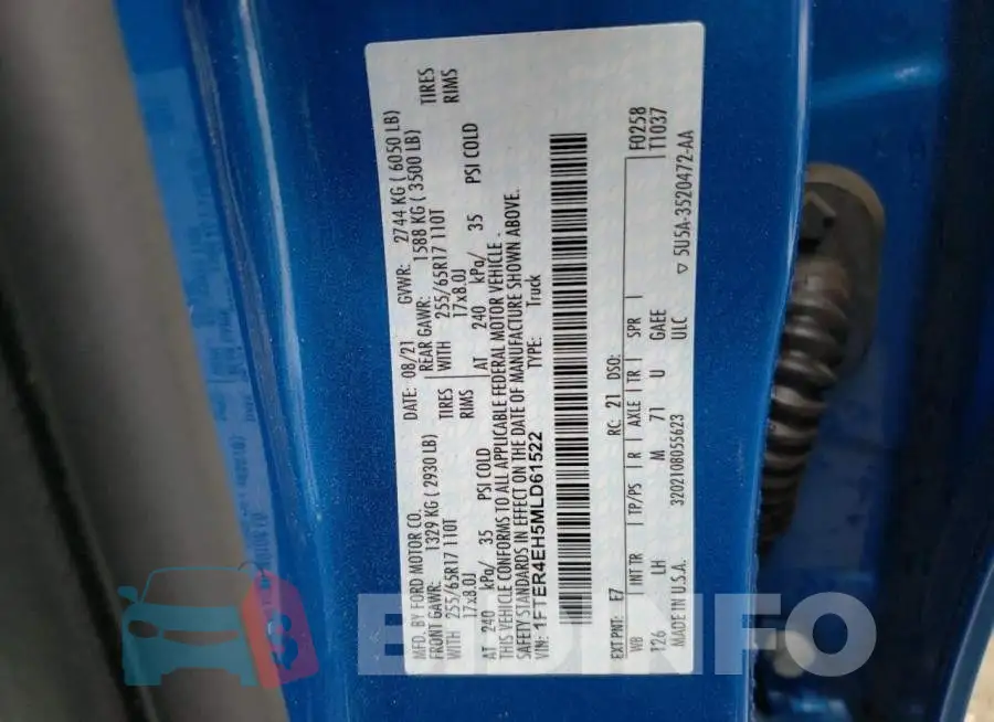 1FTER4EH5MLD61522 Photo# 12