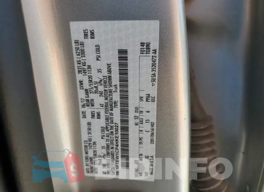 1FTEW1CP4HKE10027 Photo# 12
