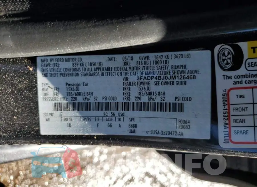 3FADP4BJ0JM126468 Photo# 12