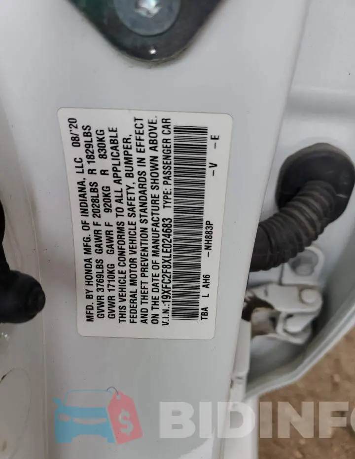 19XFC2F8XLE024683 Photo# 12