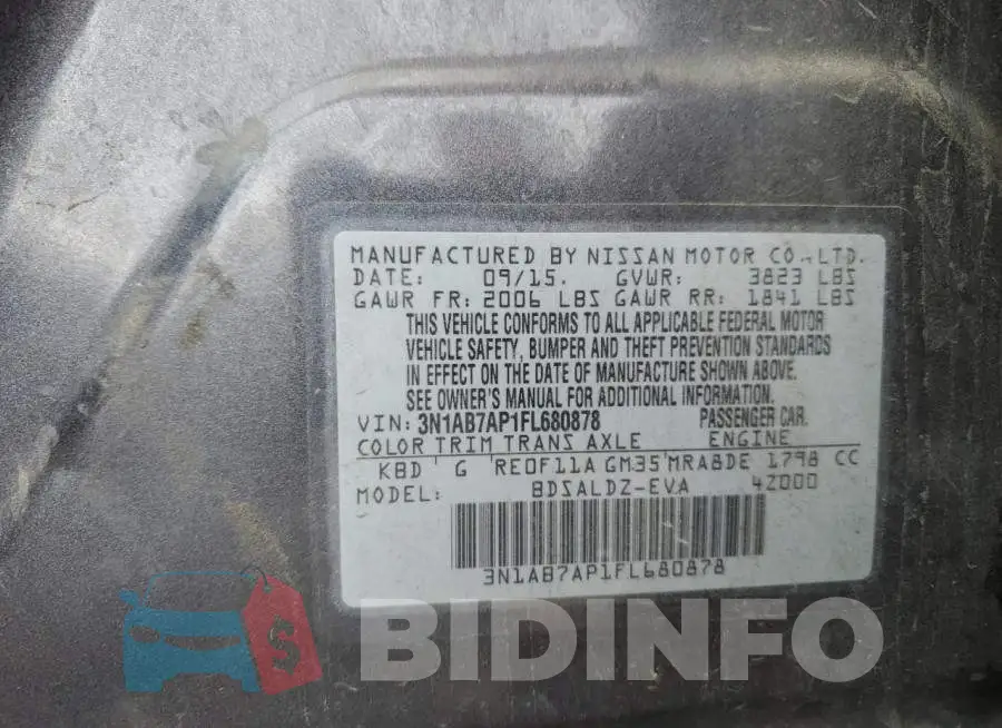 3N1AB7AP1FL680878 Photo# 12