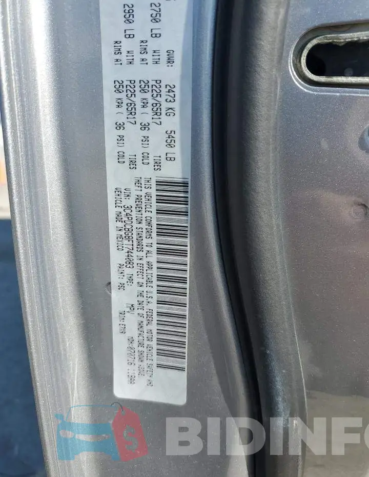 3C4PDCBG8FT744083 Photo# 13