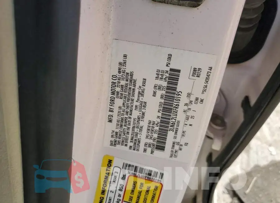 3LN6L2LUXFR610195 Photo# 12