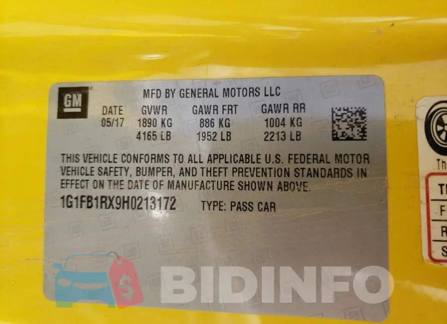 1G1FB1RX9H0213172 Photo# 13