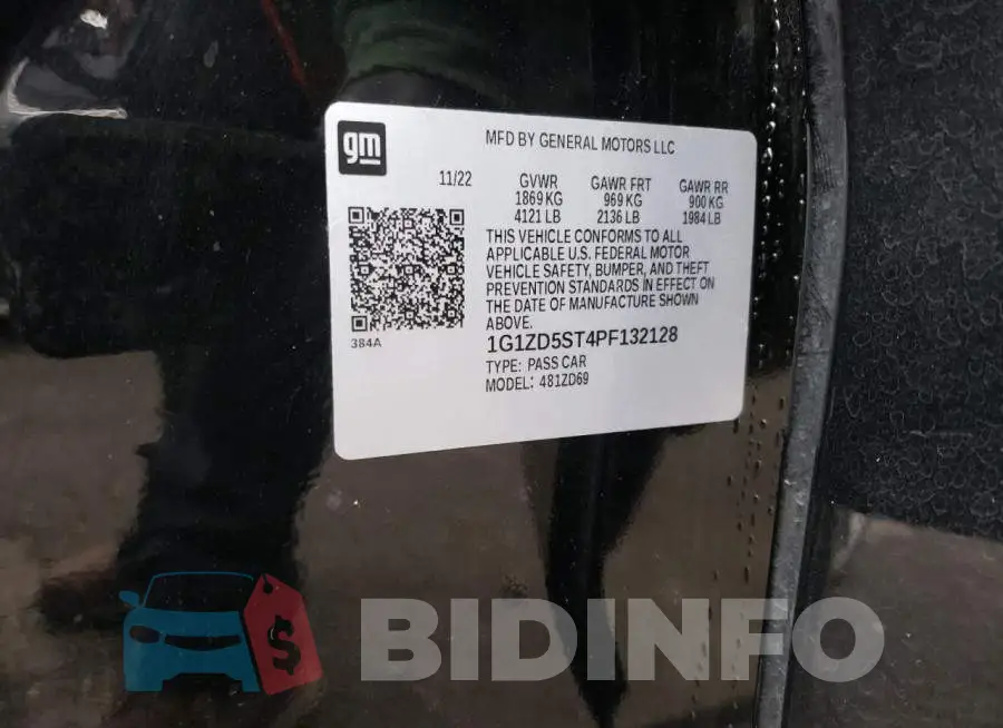 1G1ZD5ST4PF132128 Photo# 12