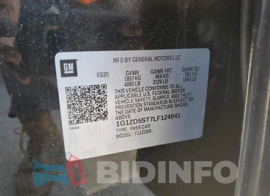 1G1ZD5ST7LF124941 Photo# 12