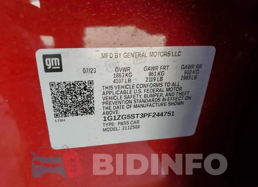 1G1ZG5ST3PF244751 Photo# 12