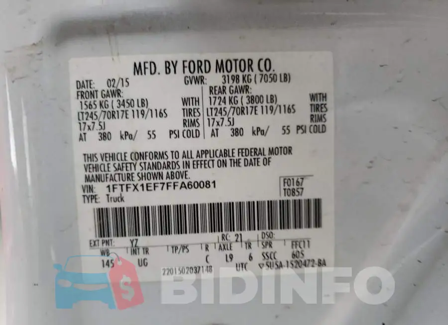1FTFX1EF7FFA60081 Photo# 12
