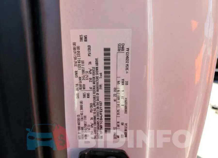 1FTMF1CB4JFE21107 Photo# 12