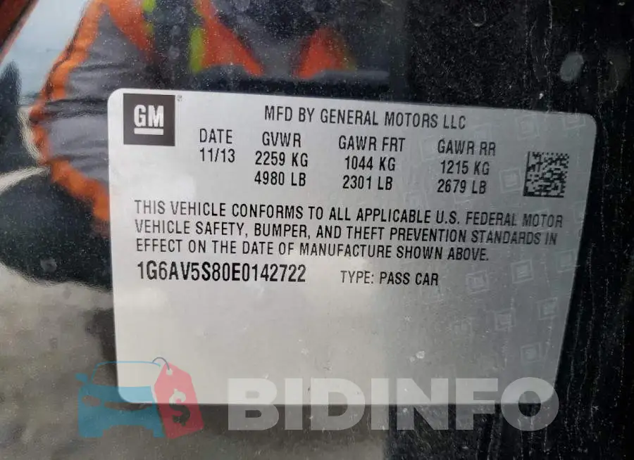 1G6AV5S80E0142722 Photo# 12