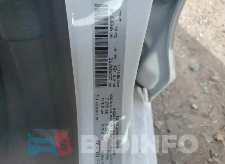 1C3CCCAB3GN177732 Photo# 12