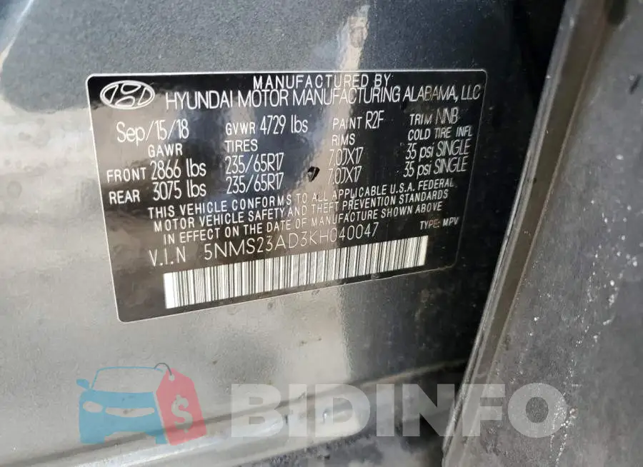 5NMS23AD3KH040047 Photo# 13