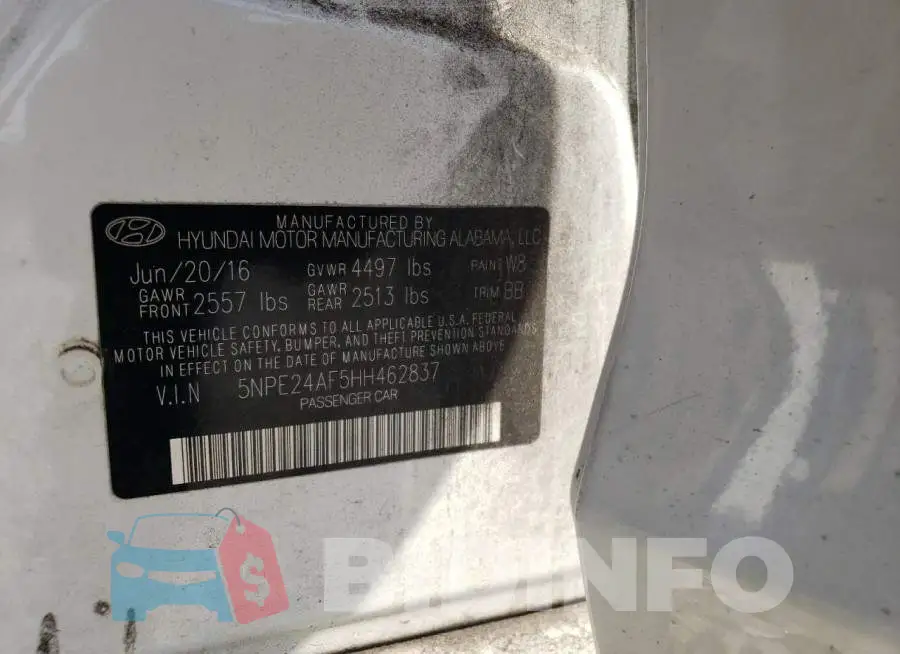 5NPE24AF5HH462837 Photo# 12