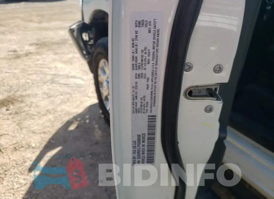 3C6UR5FL7PG540500 Photo# 12
