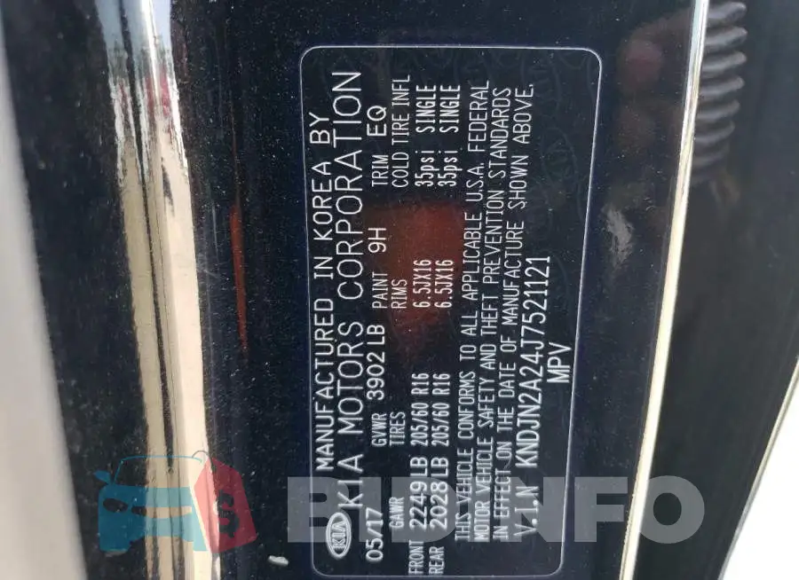 KNDJN2A24J7521121 Photo# 13