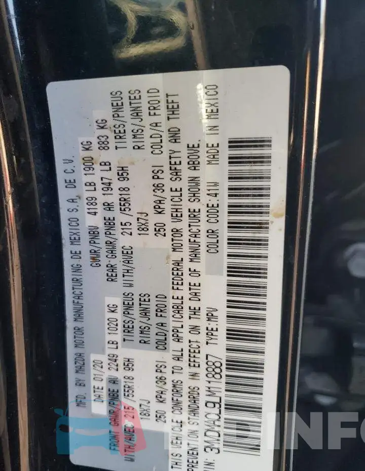 3MVDMACL9LM118887 Photo# 13