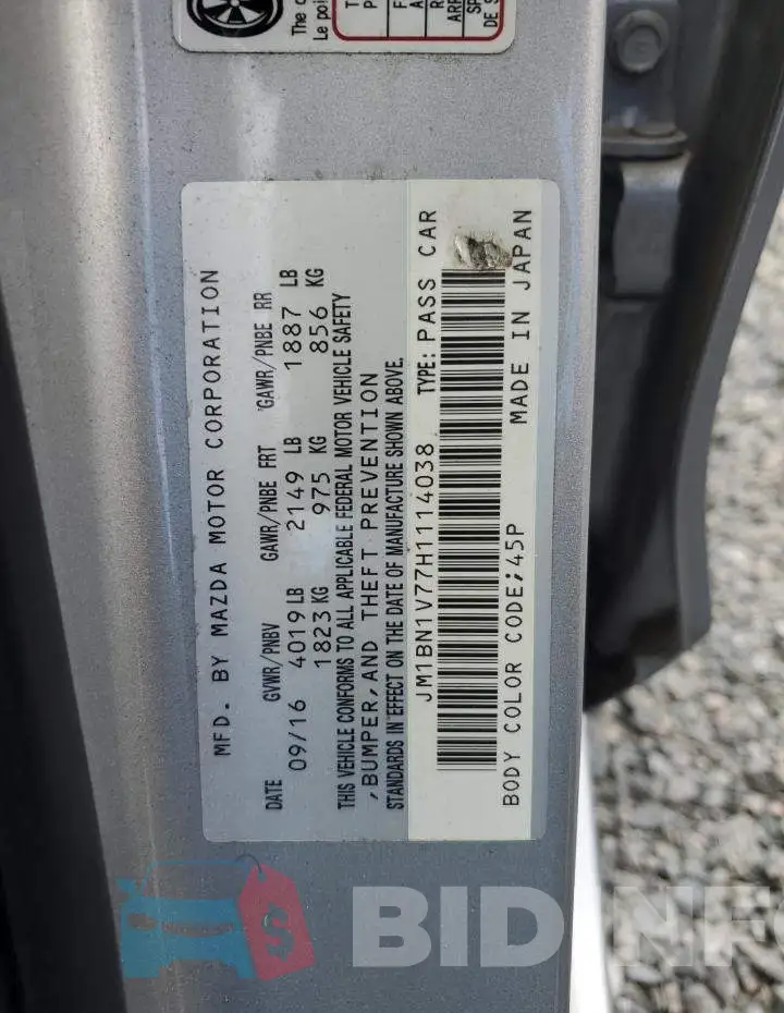JM1BN1V77H1114038 Photo# 12