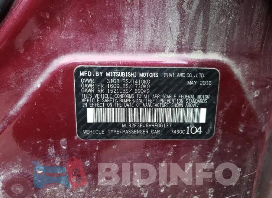 ML32F3FJ8HHF06137 Photo# 12
