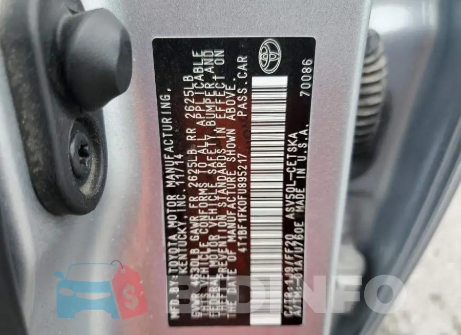 4T1BF1FK0FU895217 Photo# 12