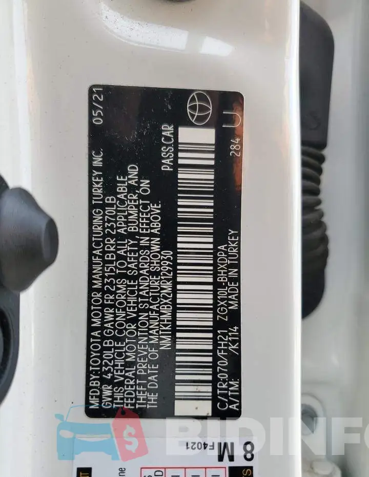 NMTKHMBX2MR129930 Photo# 12