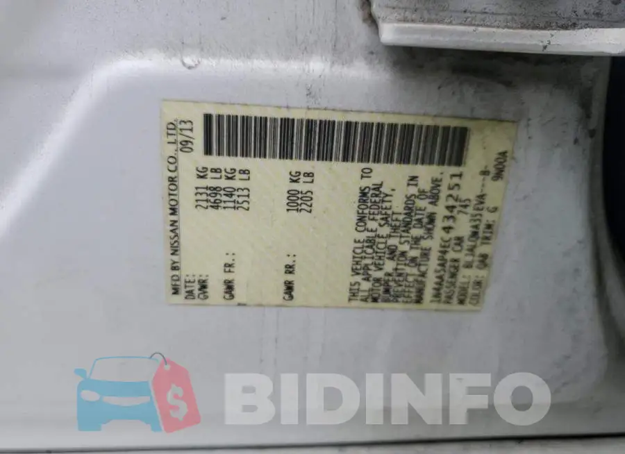 1N4AA5AP4EC434251 Photo# 12
