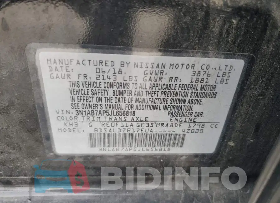 3N1AB7AP5JL656818 Photo# 12