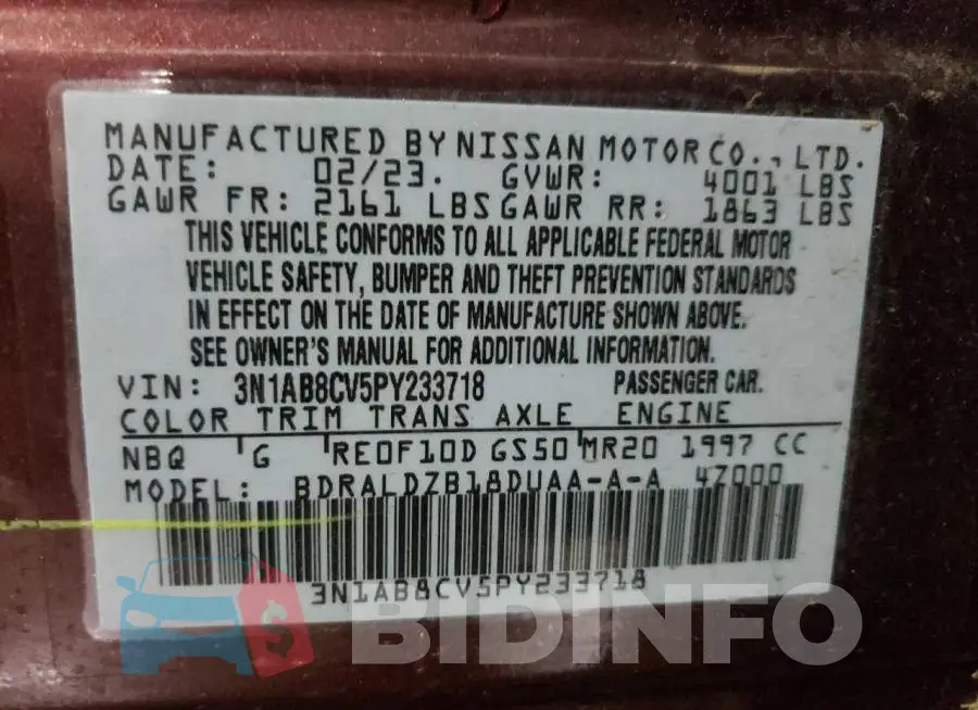 3N1AB8CV5PY233718 Photo# 12