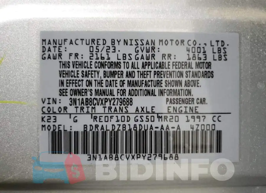 3N1AB8CVXPY279688 Photo# 12