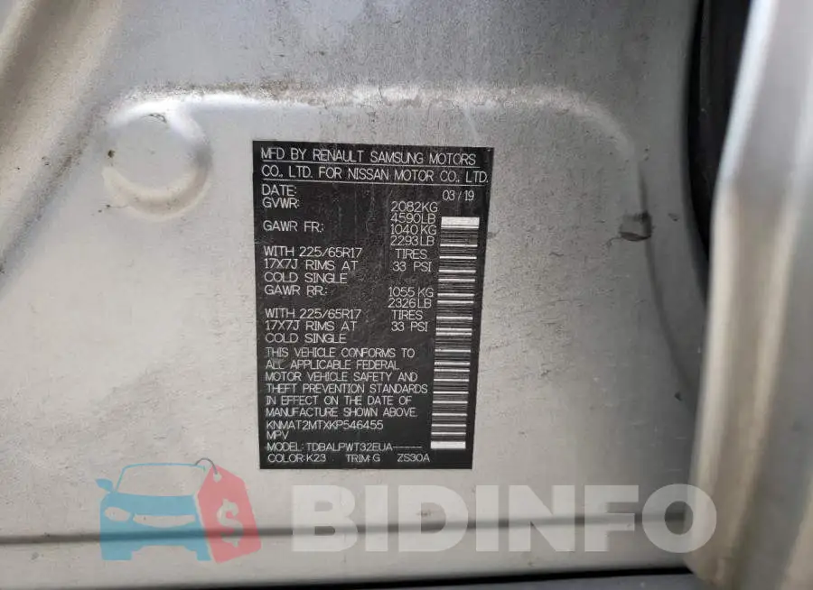 KNMAT2MTXKP546455 Photo# 14