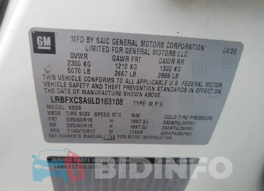 LRBFXCSA9LD163108 Photo# 13
