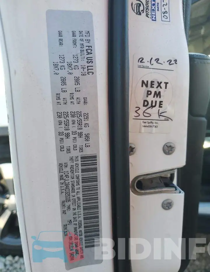 1C4PJLDB4KD325335 Photo# 13