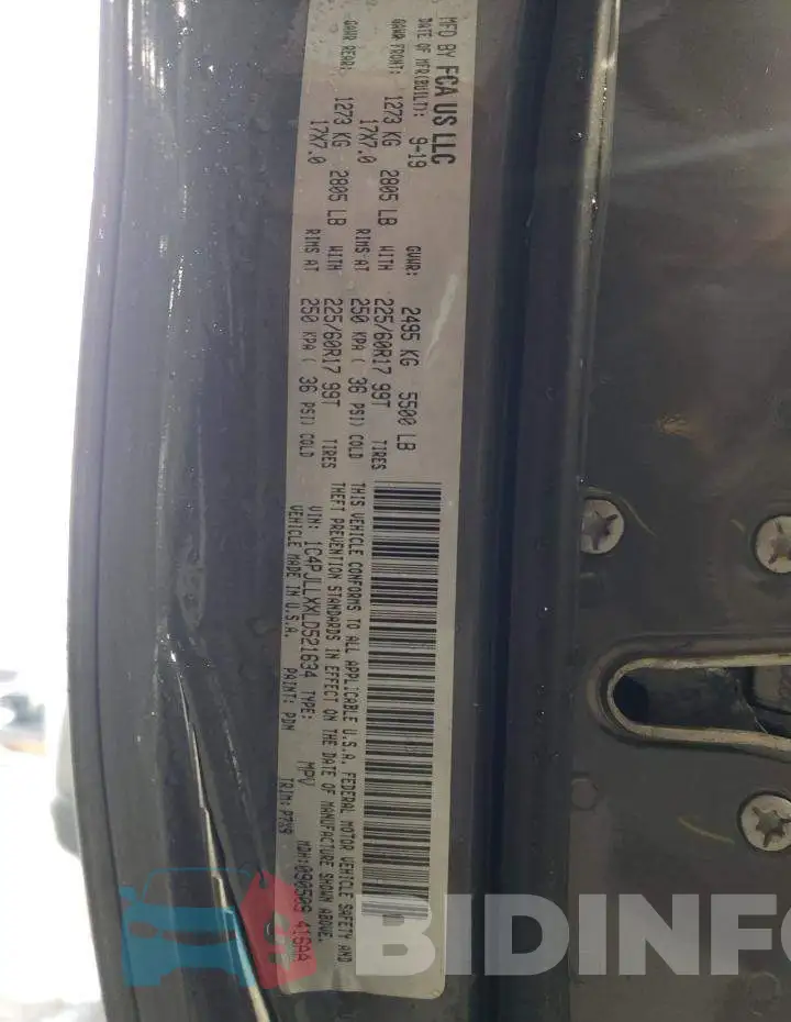 1C4PJLLXXLD521634 Photo# 13