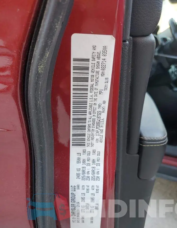 1C4PJMDB9EW187323 Photo# 12