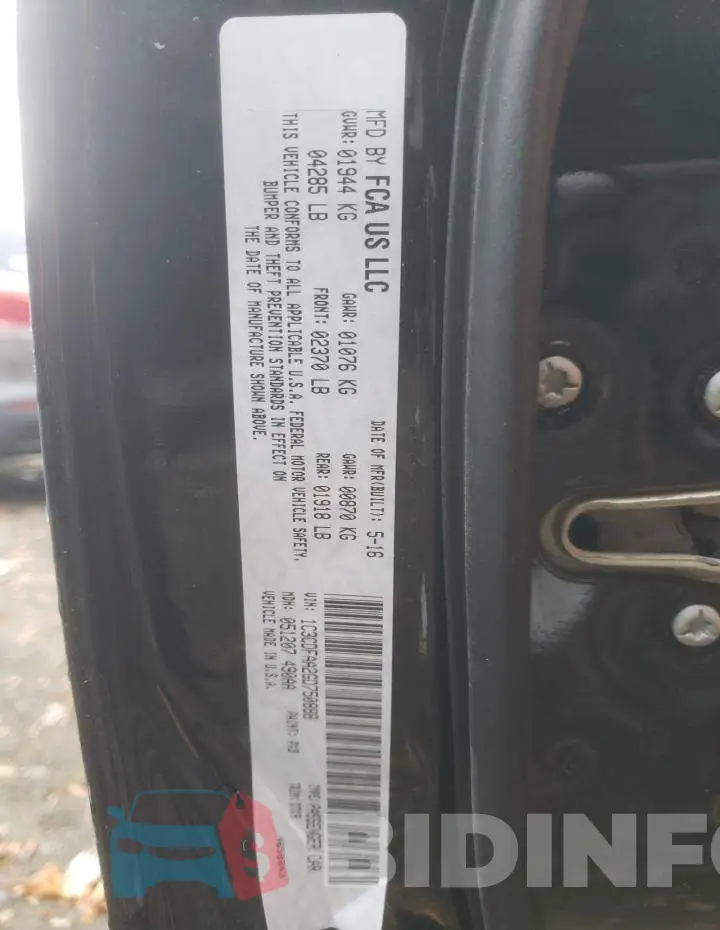1C3CDFAA2GD750888 Photo# 12