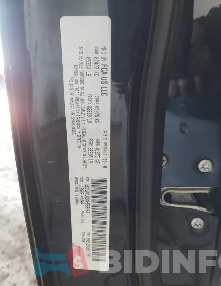 2C3CDXJG3KH568493 Photo# 12