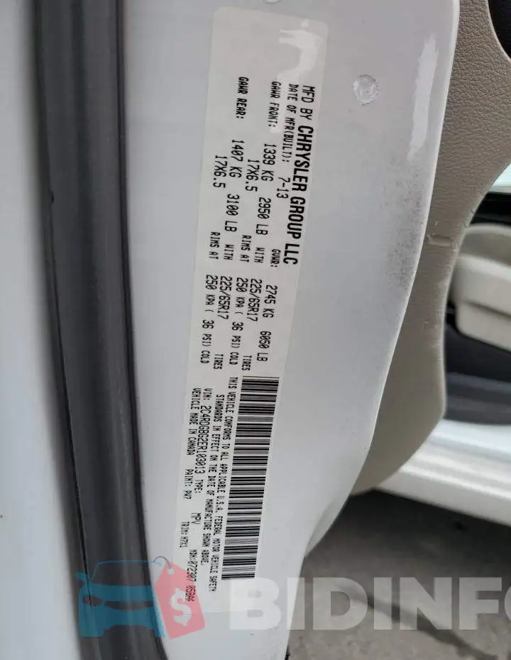 2C4RDGBG2ER103013 Photo# 13