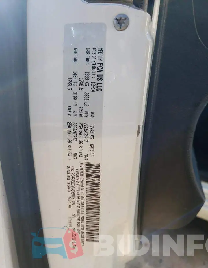 2C4RDGBGXFR659409 Photo# 13